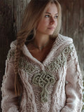 Vintage Viking Tree Of Life Celtic Cozy Hooded Sweater artswardrobe