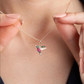 Humming Bird Red Necklace